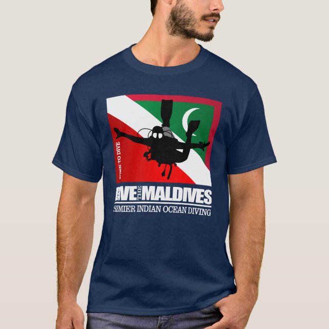 T-shirt Dive Maldives DF2 (Devant)