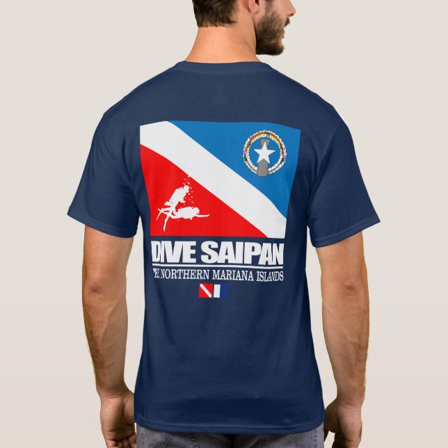 T-shirt Dive Saipan (sq) (Dos)