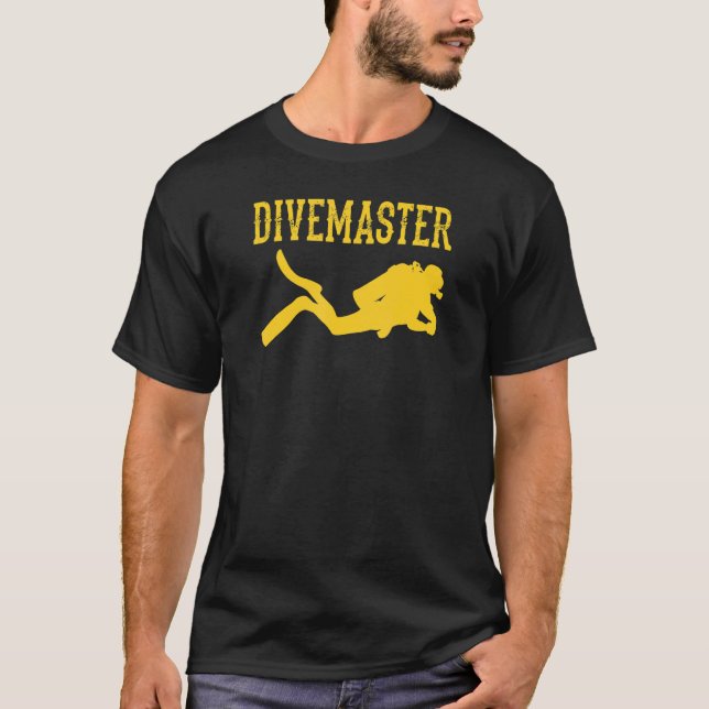 T-shirt Divemaster Scuba Plongée Instructor Dive Style Dra (Devant)