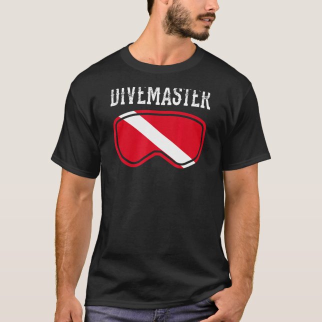 T-shirt Divemaster Scuba Plongée Instructor Dive Style Dra (Devant)