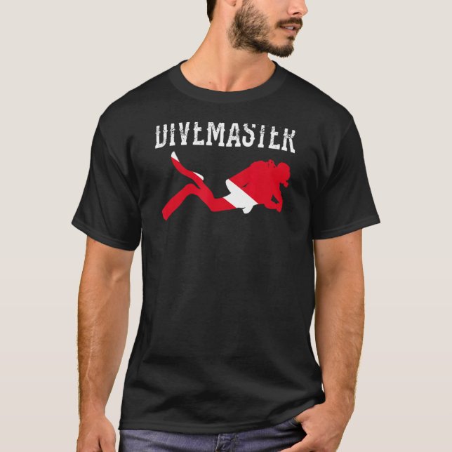 T-shirt Divemaster Scuba Plongée Instructor Dive Style Dra (Devant)