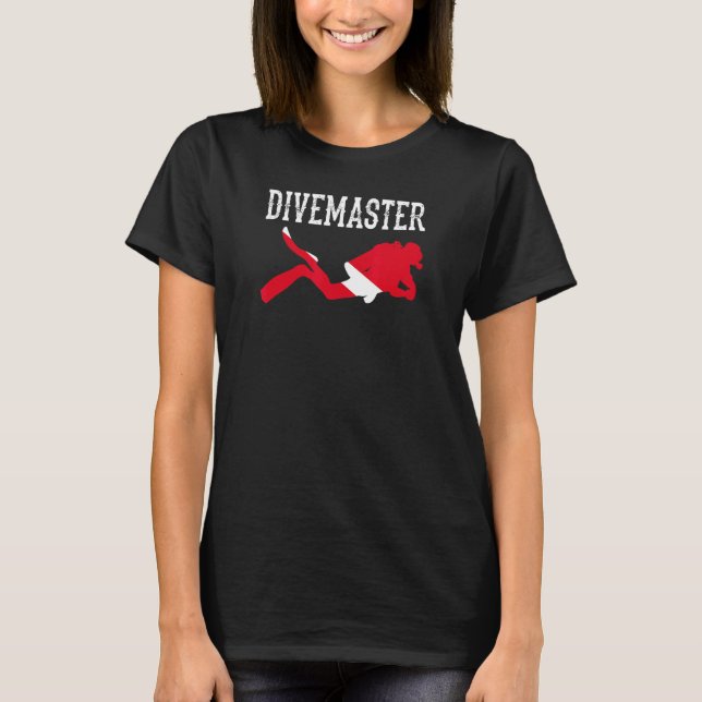 T-shirt Divemaster Scuba Plongée Instructor Dive Style Dra (Devant)