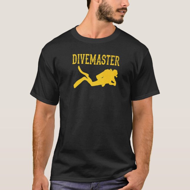 T-shirt Divemaster Scuba Plongée Instructor Dive Style Dra (Devant)