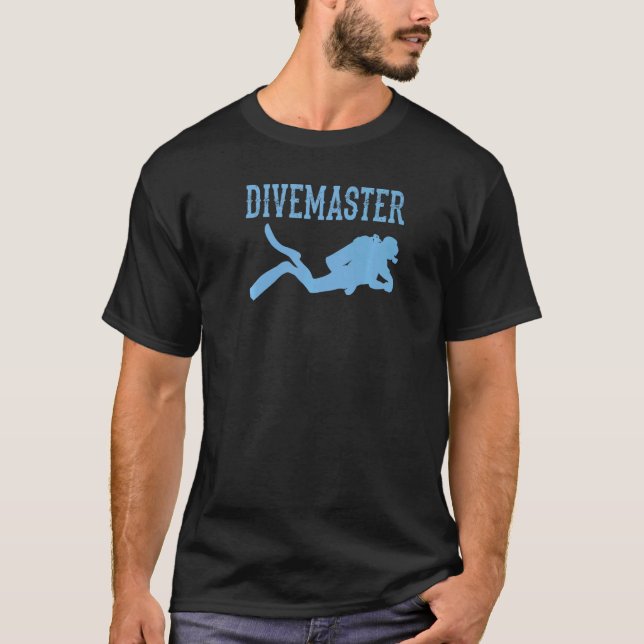 T-shirt Divemaster Scuba Plongée Instructor Dive Style Dra (Devant)