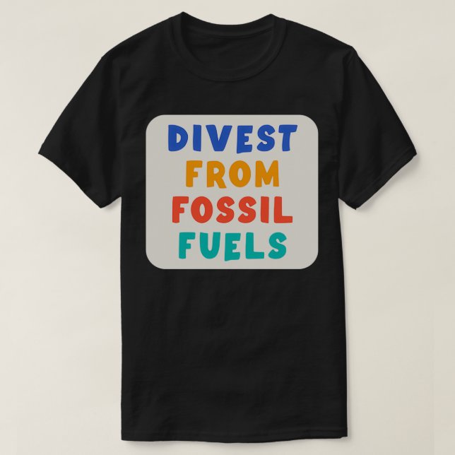 T-shirt Diver Des Combustibles Fossiles (Design devant)
