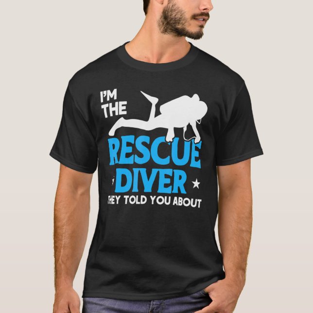 T-shirt Diver Drapeau Secourir Diver Ils Vous Ont Parlé De (Devant)