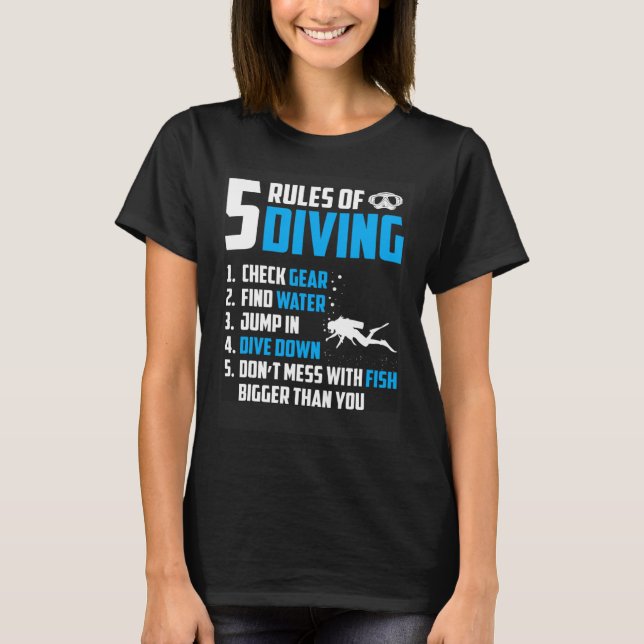 T-shirt Diver Snorkeling Diving Sport Vacation  2 (Devant)