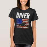 Diver US Drapeau Américain Plongée Plongée sous-ma