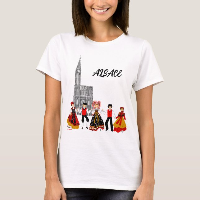 T-shirt Divers costumes d'Alsace, France (Devant)