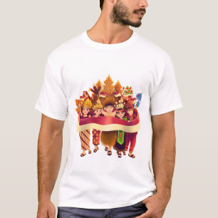 T-shirt Divers peuple indonésien célébrant l'unité