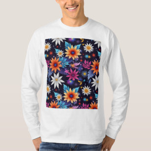 T-shirt Diverses fleurs dans les tons Motif-24192