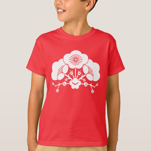 T-shirt Diverses fleurs de prunier (Devant)