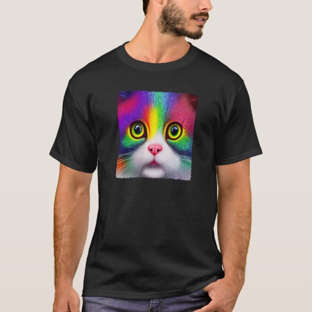 T-shirt Diversité Amour Bonheur Paix Créative Cute Rainb (Devant)