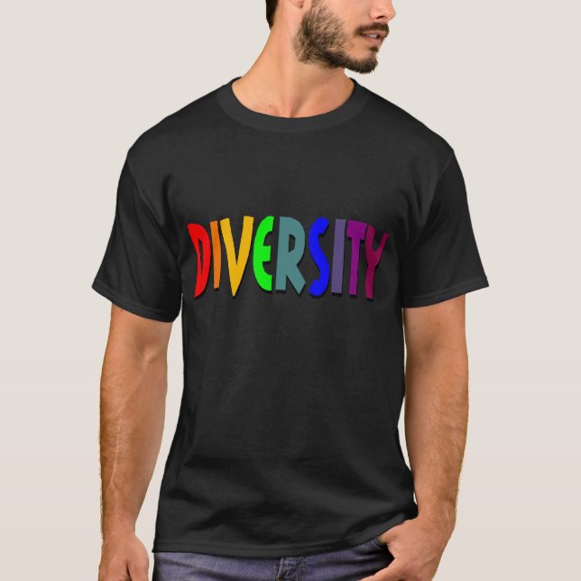 T-shirt Diversité (arc-en-ciel) (Devant)