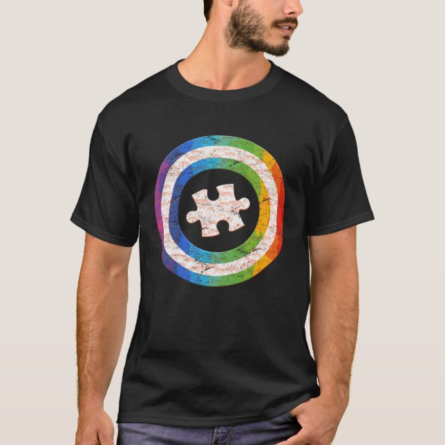 T-shirt Diversité autiste Sensibilisation autistique Solid (Devant)
