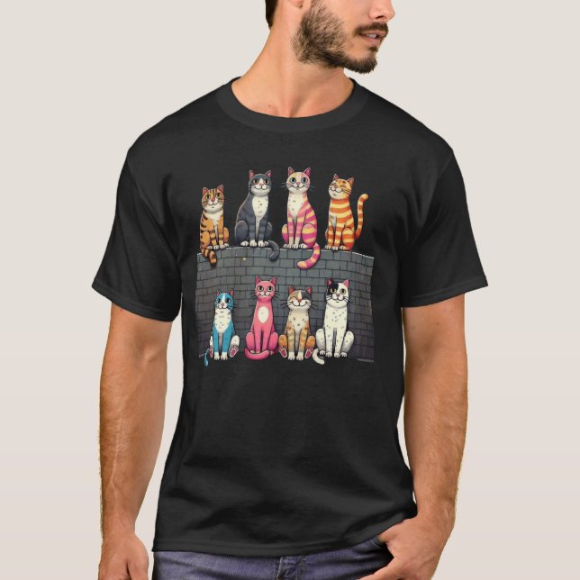 T-shirt Diversité Kitten Lover Clôture murale Propriétaire (Devant)