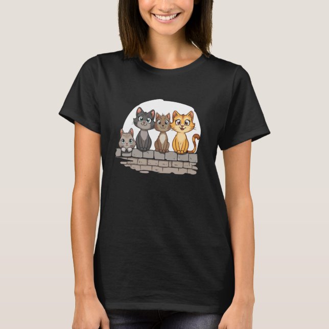 T-shirt Diversité Kitten Lover Clôture murale Propriétaire (Devant)