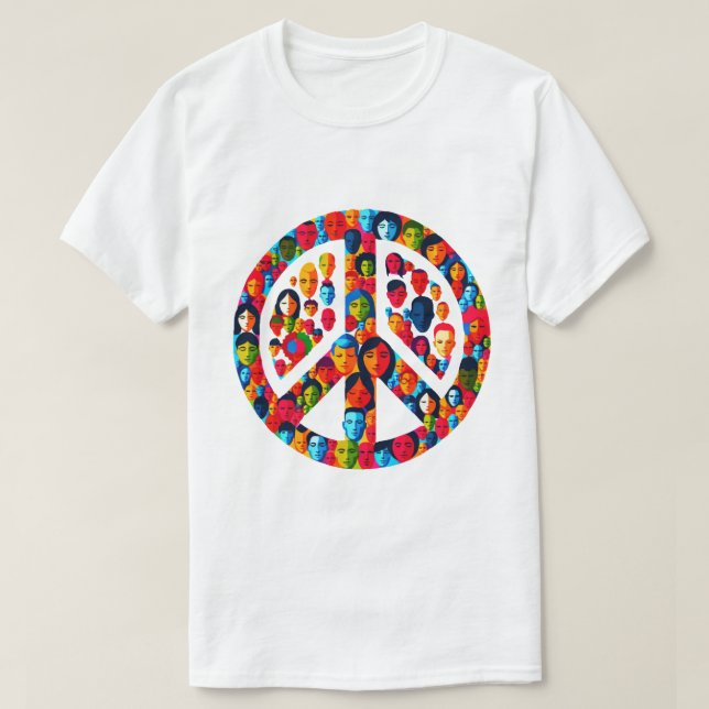 T-shirt Diversité pacifique Unité mondiale Conception des  (Design devant)