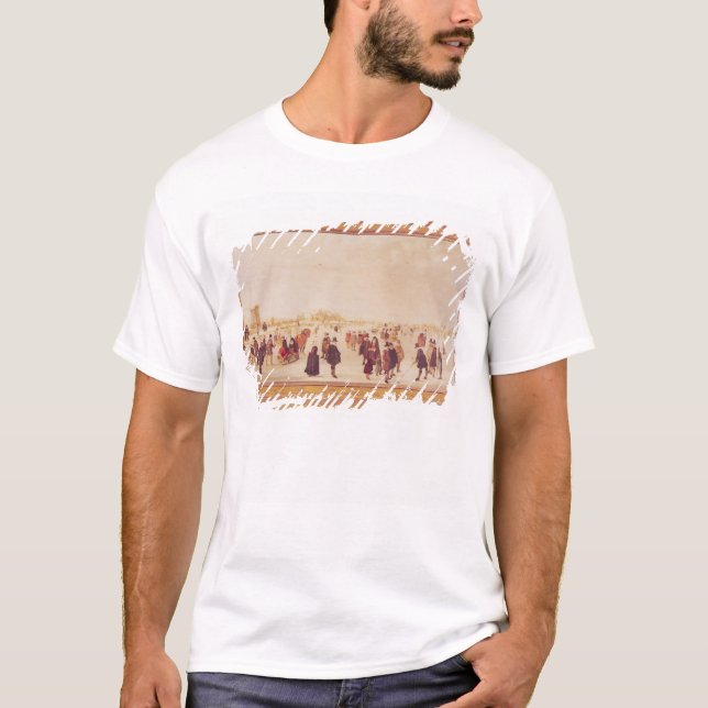T-shirt Divertissement sur la glace (Devant)