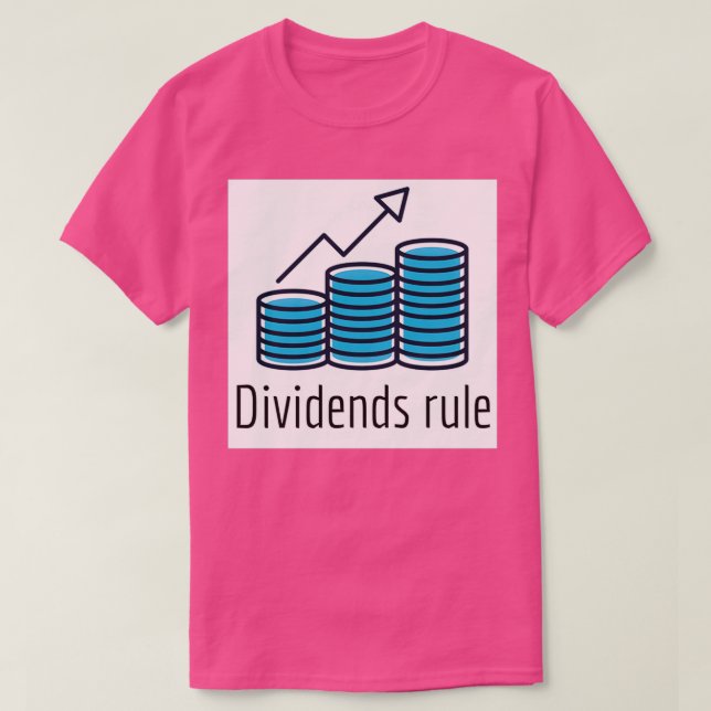 T-shirt Dividendes bleu (Design devant)