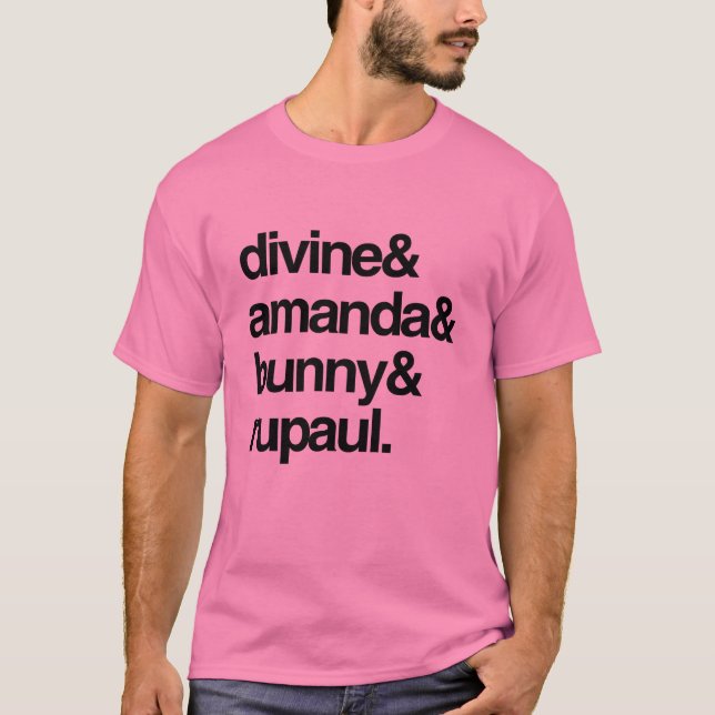 T-shirt Divine Amanda Bunny et Ru (Devant)