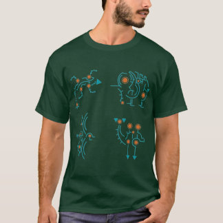 T-shirt divine beasts blue friend