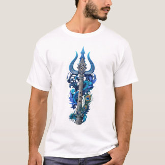 T-shirt Divine Harmony: Shiva-Krishna Spiritual Fusion Tee