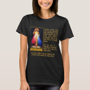 T-shirt Divine Miséricorde Jésus Image Chaplet Novena Priè