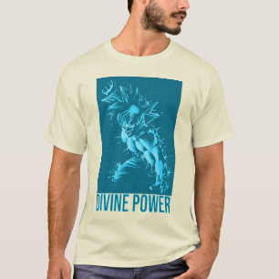 T-shirt Divine Power Design Anime Workout - Energy Fitness