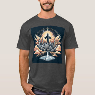 T-shirt Divine Skyline drôle