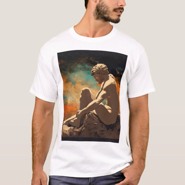 T-shirt "Divine Touch : La création d'Adam par Michel-Ange (Devant)