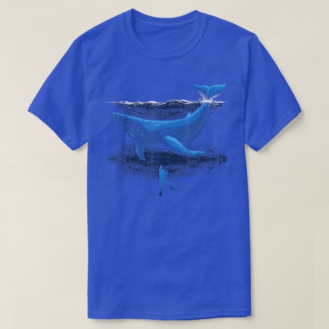 T-shirt Diving de Baleine Orca  (Design devant)