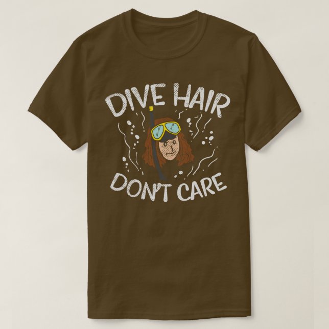 T-shirt Diving Hair Dont e (Design devant)