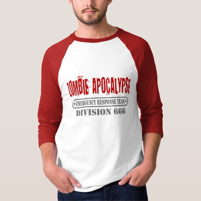 T-shirt Division 666 d'apocalypse de zombi (Devant)