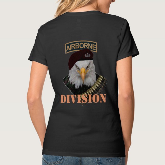 T-shirt Division aéroportée Housse d'aigle militaire de l' (Dos)