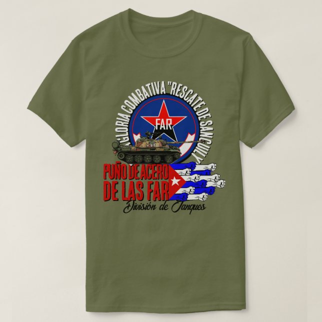 T-shirt División de Tanques CUBA (Design devant)