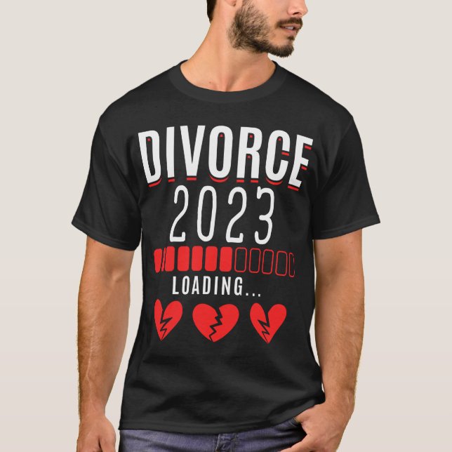 T-shirt Divorce 2023 Drôle Divorcé Femme (Devant)