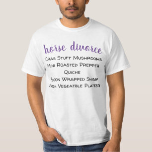 T-shirt divorce de cheval