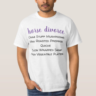 T-shirt divorce de cheval