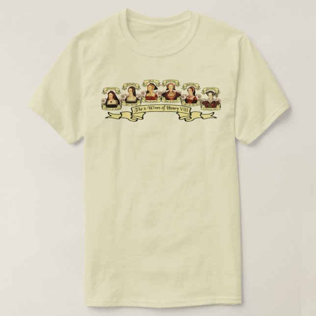 T-shirt Divorcé, décapité, mort... Femme d'Henri VIII (Design devant)