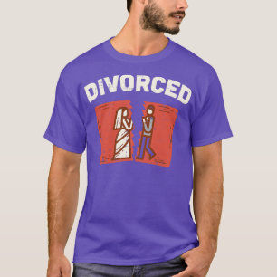 T-shirt Divorcé Heureux Fête de Divorce Drôle