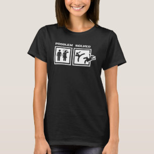 T-shirt Divorce hommes et problème résolu avec les hommes 