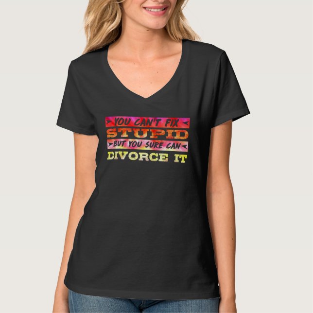 T-shirt Divorce Party Happily Divorced Men Divorce  1 (Devant)