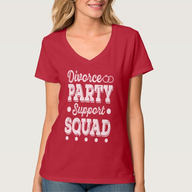 T-shirt Divorce Party Squad idée cadeau Amusant Nouveau Di (Devant)