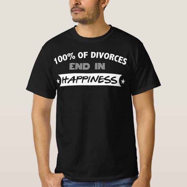T-shirt Divorce se termine dans le bonheur - Divorce Cadea (Devant)