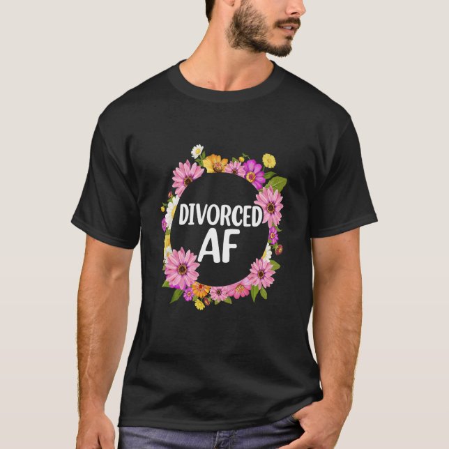 T-shirt Divorced AF   Divorce Party Women (Devant)