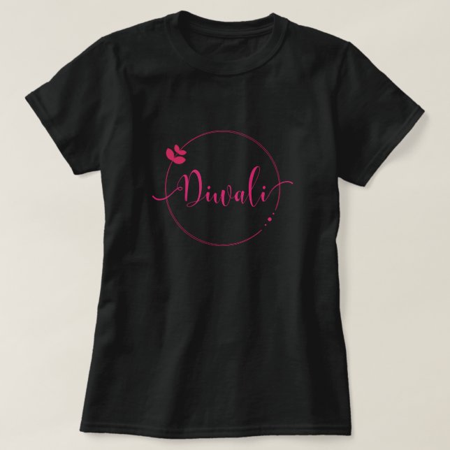 T-shirt Diwali simple mais moderne (Design devant)