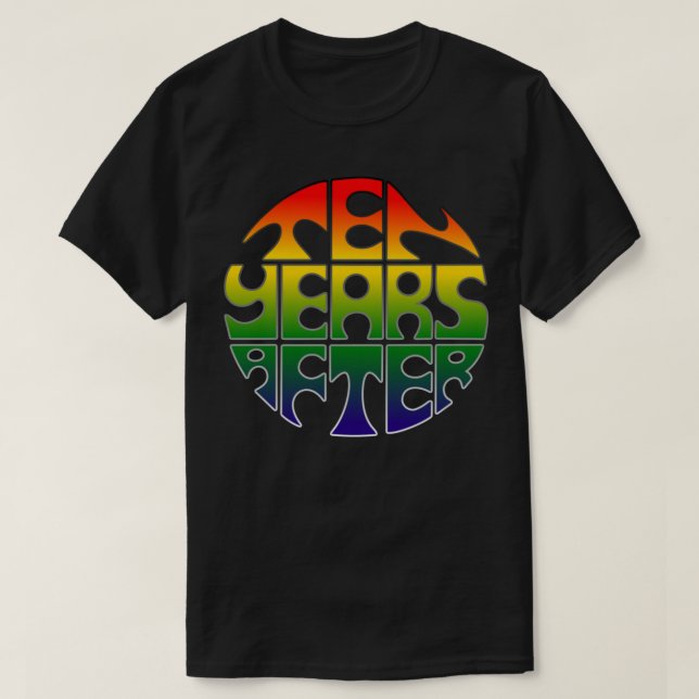 T-shirt Dix ans après Rainbow Logo Classo T Shirt (Design devant)