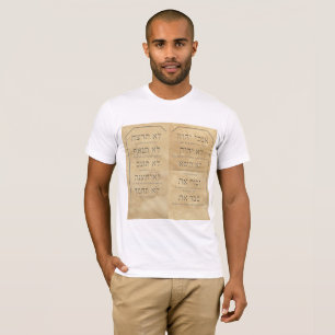 T-shirt Dix commandements Basique de Bella T pour hommes