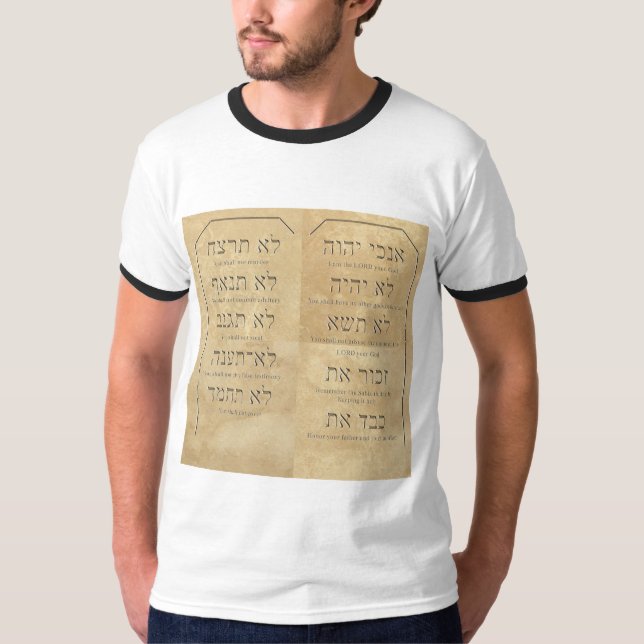 T-shirt Dix commandements Un sonneur de base (Devant)